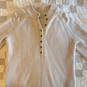 Madewell Women's Mockneck Henley Sweater